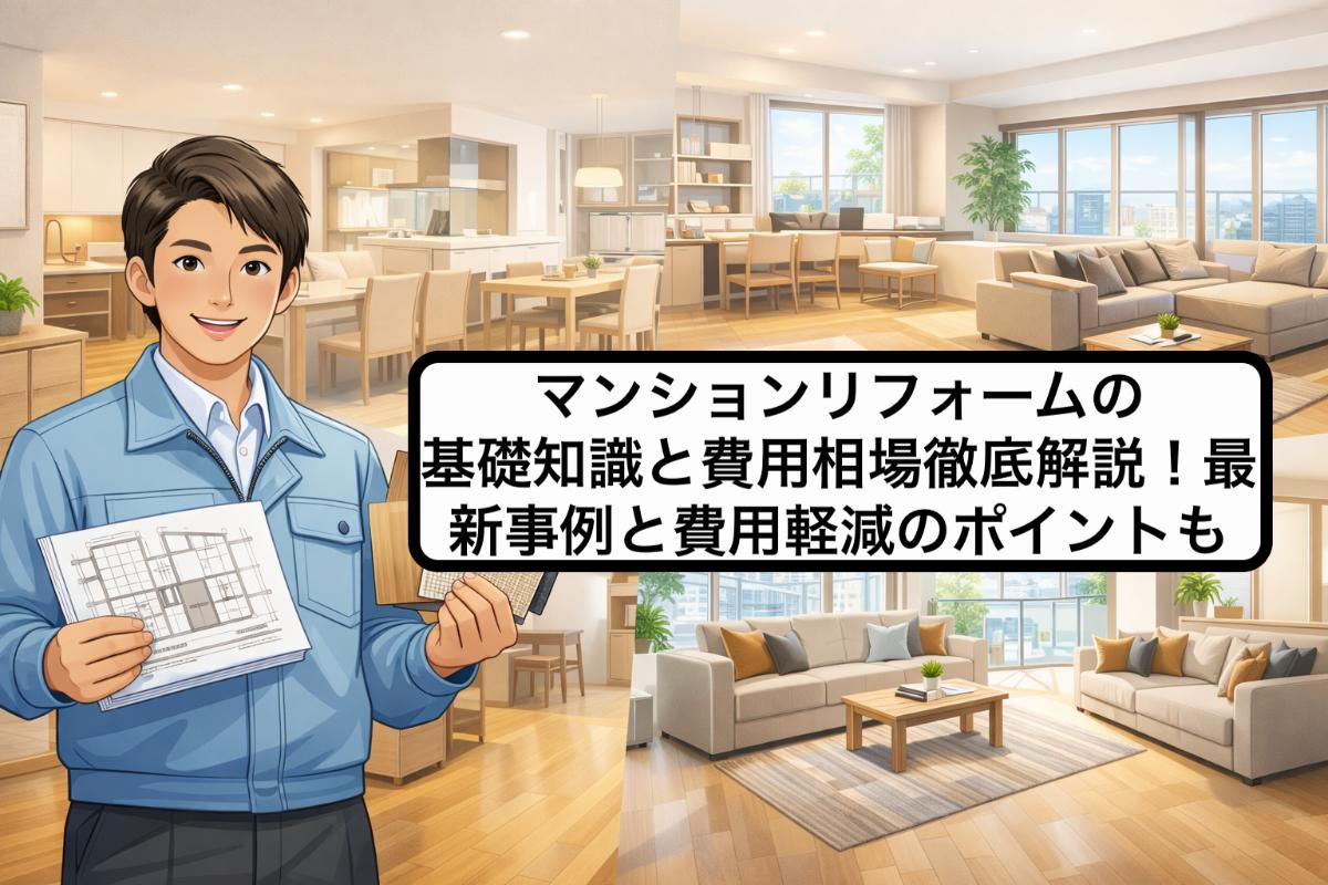 マンションリフォームの基礎知識と費用相場徹底解説！最新事例と費用軽減のポイントも
