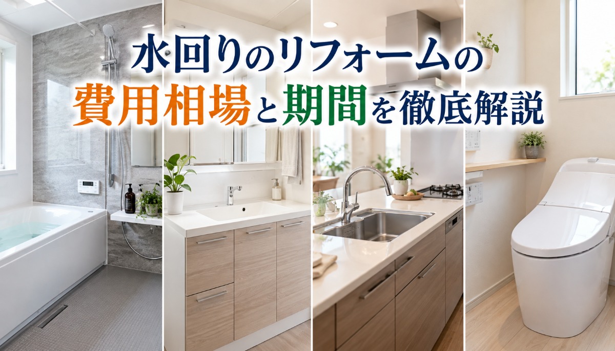 水回りのリフォームの費用相場と期間を徹底解説