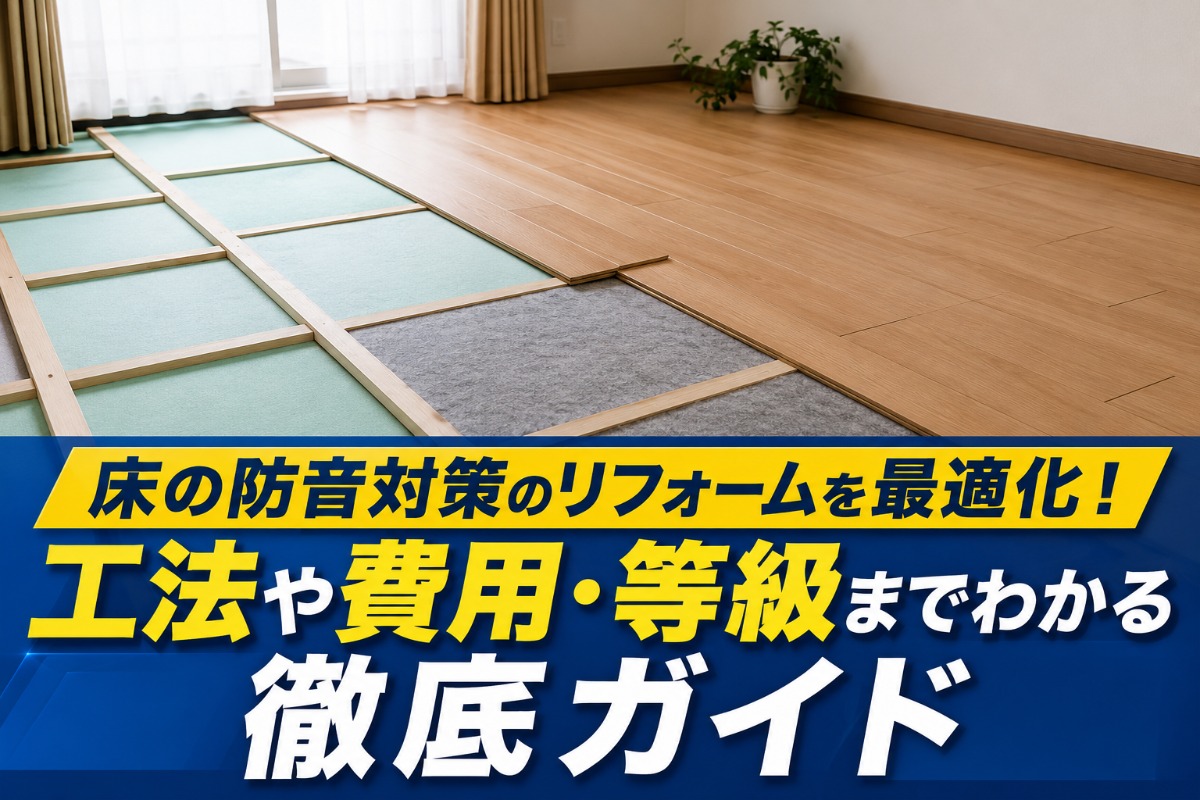 床の防音対策のリフォームを最適化!工法や費用・等級までわかる徹底ガイド
