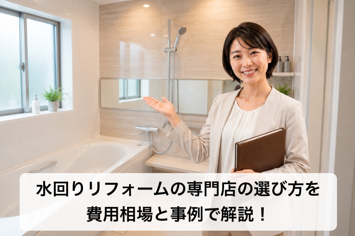 水回りリフォームの専門店の選び方を費用相場と事例で解説!