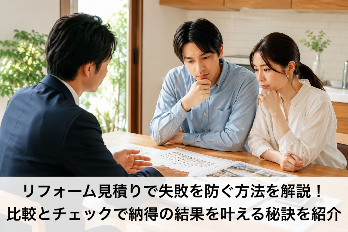 リフォーム見積りで失敗を防ぐ方法を解説!比較とチェックで納得の結果を叶える秘訣を紹介